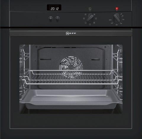 B14M42S3GB Single oven Black