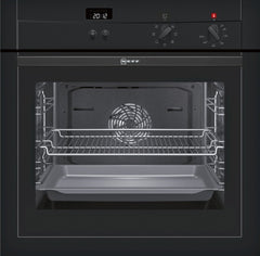 B14M42S3GB Single oven Black