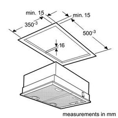 Canopy hood D5655X0GB 55 cm wide