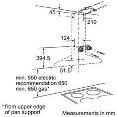 D66SH52N0B Chimney hood Stainless steel