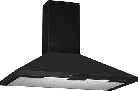 D69B21S0GB Extra wide chimney hood Black