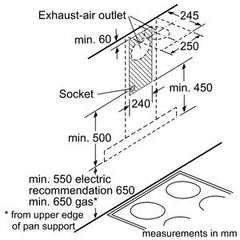 Chimney hood D76MH52N1B 60 cm wide