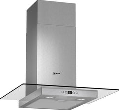 D86EH52N0B Chimney hood Stainless steel with glass canopy sides