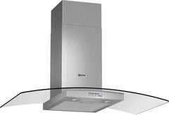 D89GR22N0B Chimney hood Stainless steel with glass canopy sides