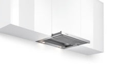 Telescopic hood DHI635HGB Silver metallic lacquer