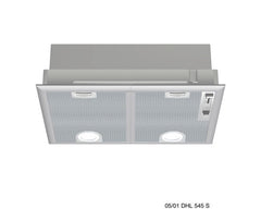 53 cm wide Canopy hood DHL555BGB Silver metallic lacquer