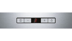 Exxcel island chimney hood with glass canopy DIA098E50B brushed steel