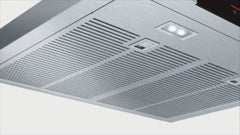Slimline box style 60 cm wide Chimney extractor hood DWB068J50B Brushed steel