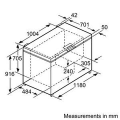 GCM28AW30G Chest Freezer
