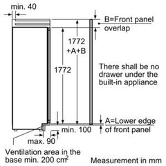 Built-in tall freezer GIN38A55GB Fully integrated