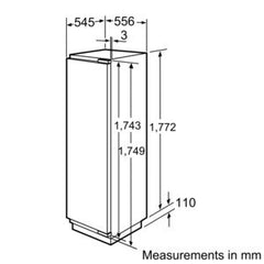 Built-in tall freezer GIN38A55GB Fully integrated