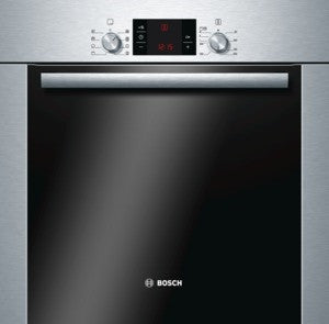 Built-in single multi-function activeClean oven HBA63B251B brushed steel