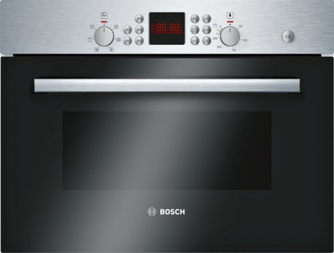 Built-in microwave oven with grill Compact combi MW Oven HBC84H501B brushed steel