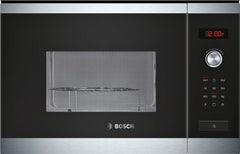 HMT84G654B brushed steel Compact microwave oven with grill