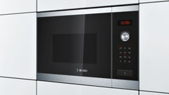 HMT84G654B brushed steel Compact microwave oven with grill
