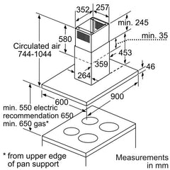 I79ML64N0B Island chimney hood