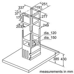I79ML64N0B Island chimney hood