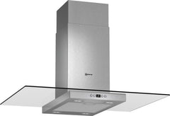 I89EH52N0B Island chimney hood Stainless steel with glass canopy sides