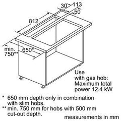 I99L59N0GB AirDeluxe 300 Downdraft for installation in worktops