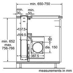 I99L59N0GB AirDeluxe 300 Downdraft for installation in worktops