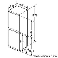 Built-in fridge/freezer K4204X8GB