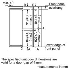 Built-in fridge/freezer K4204X8GB