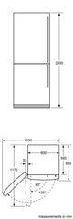 K5886X4GB Full frost free, Freestanding fridge freezer Stainless steel fingerprint free
