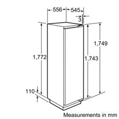 Built-in fridge K8315X0GB Fixed hinge, SoftClose door - dampens door movement, for smooth and effortless closure