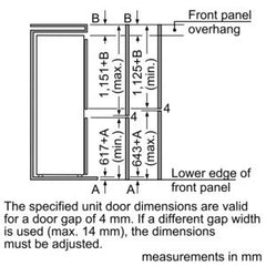 Built-in fridge/freezer K8524X8GB