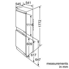 Built-in fridge/freezer K8524X8GB