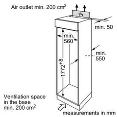 Built-in fridge/freezer K9524X7GB