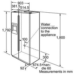 American style fridge freezer KAN58A45G No Frost