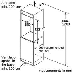 Built-in fridge KI2423D40G Easy Installation