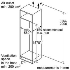 Built-in fridge KI2723F30G Easy Installation
