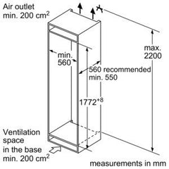 Built-in fridge KI2823F30G Easy Installation