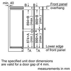 Built-in fridge/freezer KI7853D30G noFrost freezer