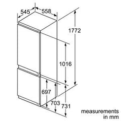 Built-in fridge-freezer KIN86AD30G NoFrost freezer