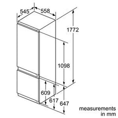 Built-in fridge-freezer KIS87AF30G Low frost