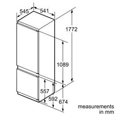 Built-in fridge-freezer KIV38X22GB