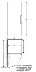 Upright fridge KSV36VB30G Exxcel