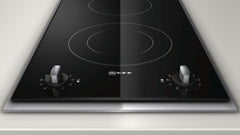 N14K30N2 Ceramic hob Black ceramic glass trimmed with stainless steel