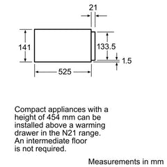 N21H45S0GB Warming drawer Black