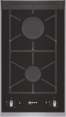 N24K30N0 Gas hob Black ceramic glass trimmed with stainless steel