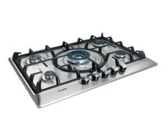 Classixx 5 burner gas hob with wok style central burner PCQ715B90E brushed steel
