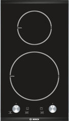 Logixx 2 zone ceramic induction hob PIE375C14E brushed steel trim