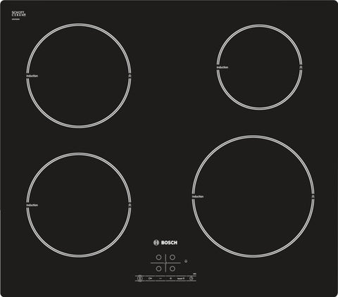 Classixx 4 zone ceramic induction hob PIE611B17E black glass