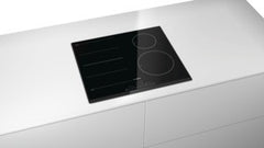 Logixx 4 zone ceramic induction hob PIN651F17E black glass