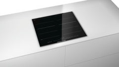 Logixx PIV675N17E black glass with stainless steel trim