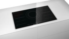 Logixx PIZ975N17E black glass with stainless steel trim