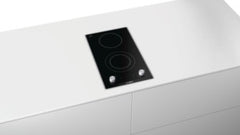 Logixx 2 zone Quick-Therm ceramic hob PKF375V14E brushed steel trim